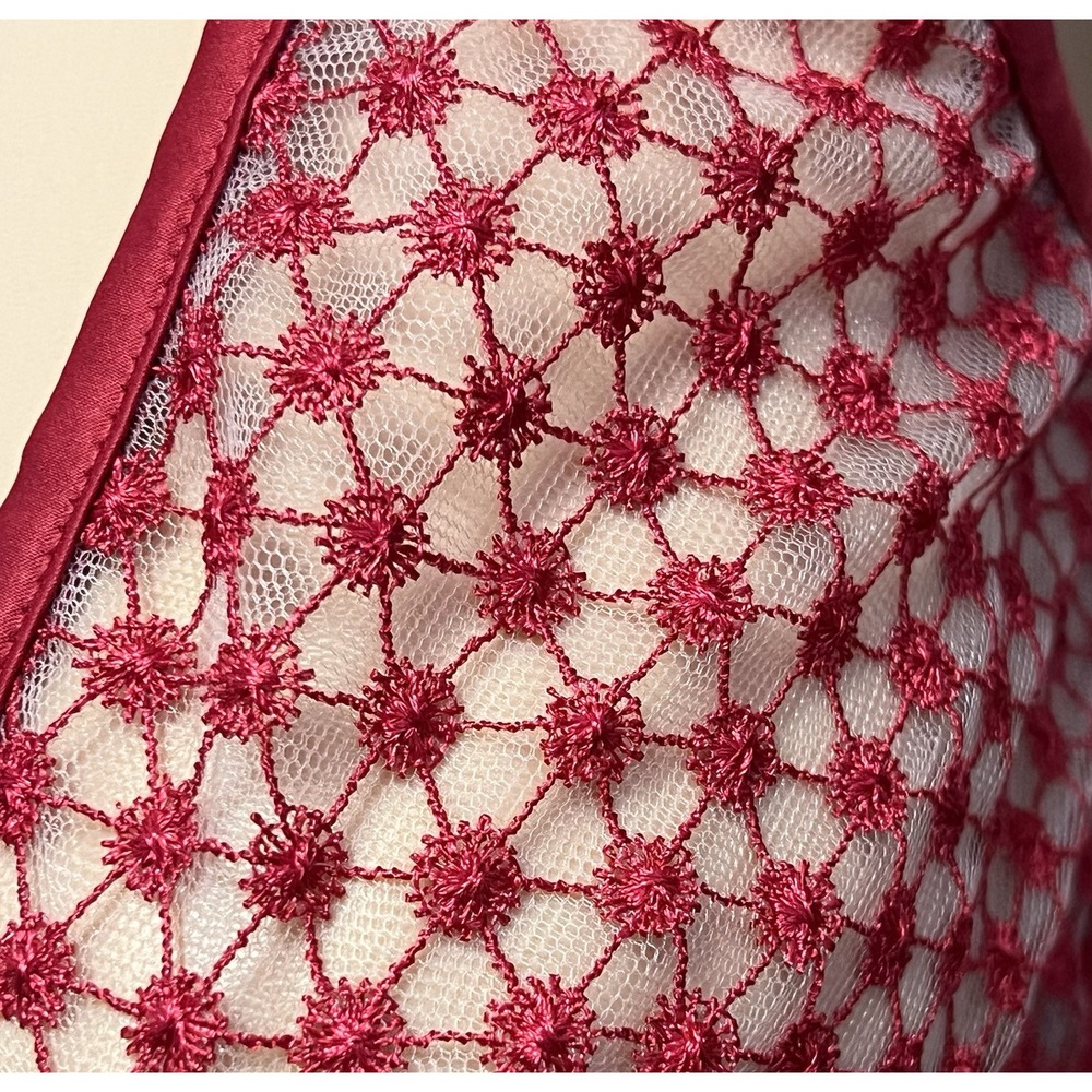 Victorias Secret Starburst Unlined Plunge Bra Underwire Red‎ Embroidered 36D NWT - Picture 3 of 16
